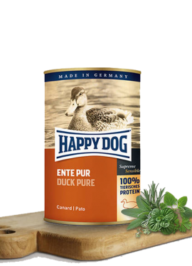 happy Dog Mauritius Wet food Ente Pur